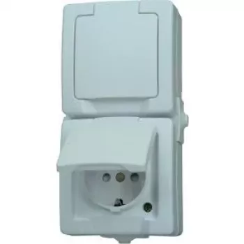 HEINRICH KOPP enchufe Schuko Paris de 1 toma blanco puro de empotrar 16A 250V IP20 protección infantil 136902009