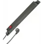 HEINRICH KOPP regleta de enchufes para montaje en rack de 19 pulgadas de 7 tomas, cable de 2 m, negra 930705028