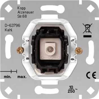 Kopp mecanismo de pulsador HK05/HK07 aluminio 504700000