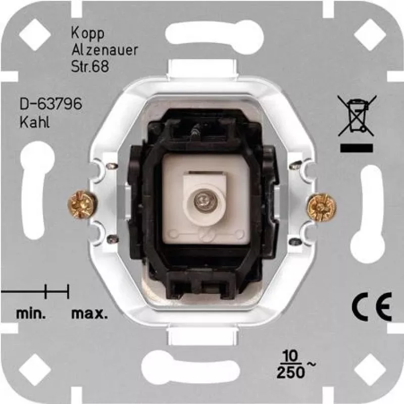 Kopp mecanismo de pulsador HK05/HK07 aluminio 504700000