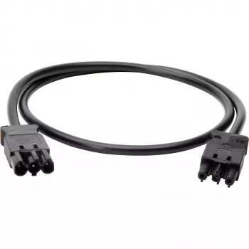 Heinrich Kopp cable de conexión, compatible con sistema de enchufe GST, ambos extremos, 1 m, negro (226501040)