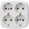 HEINRICH KOPP Paris enchufe Schuko tipo F, empotrar, blanco, 16 A, 250 V, protección infantil 121001009