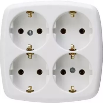 HEINRICH KOPP Paris enchufe Schuko tipo F, empotrar, blanco, 16 A, 250 V, protección infantil 121001009