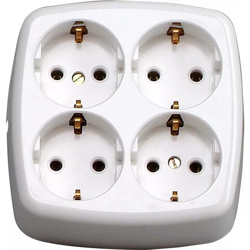 HEINRICH KOPP Paris enchufe Schuko tipo F, empotrar, blanco, 16 A, 250 V, protección infantil 121001009