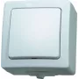 HEINRICH KOPP Paris interruptor de luz de empotrar blanco polar 10A 250V AC conmutador/apagador con opción de iluminación 565702005