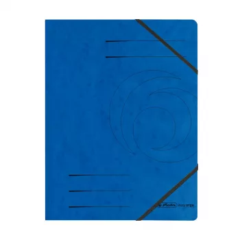HERLITZ carpeta A4 con gomas en las esquinas azul, pack de 5 11387180-000