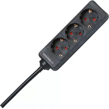 HEINRICH KOPP alargador, 3 tomas, 1,4 m, negro 128615005