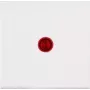 Kopp HK 07 Tapa de interruptor basculante plana iluminada, blanco puro/rojo (490072006)
