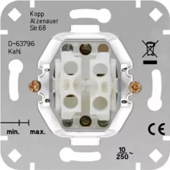 HEINRICH KOPP mecanismo de interruptor de persiana HK05/HK07 aluminio 250V 10A 504500004
