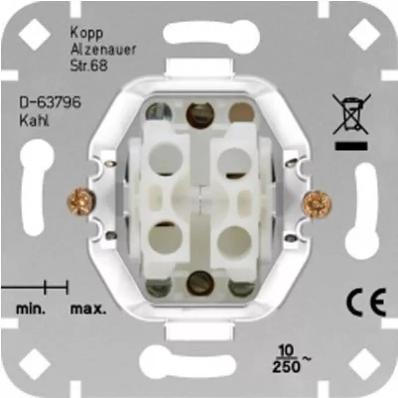 HEINRICH KOPP mecanismo de interruptor de persiana HK05/HK07 aluminio 250V 10A 504500004