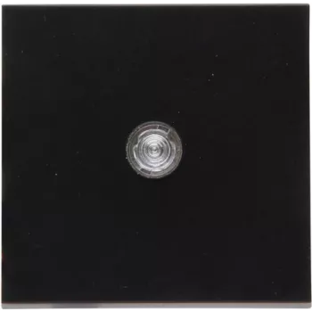 KOPP HK07 tecla plana con lente transparente, negro mate 490062009