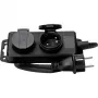 HEINRICH KOPP Regleta de enchufes schuko 2 tomas, sin interruptor, negra, 1,5 m 223002043