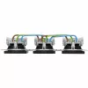 HEINRICH KOPP HK07 KombiQuick Toma schuko triple, antracita, empotrar, 16 A, 250 V, con protección infantil, libre de halógenos 133415001