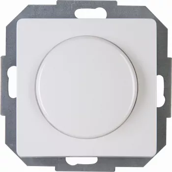 Kopp PARIS 843402085 Conmutador pulsador con regulador LED, blanco ártico