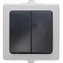 Kopp Paris Mecanismo conmutador, empotrar, 250 V AC, 10 A, termoplástico, negro/gris 565556008