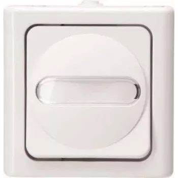 HEINRICH KOPP Interruptor universal BLUE ELECTRIC blanco ártico superficie para zonas húmedas 10A, 250V (560602007)