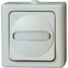 HEINRICH KOPP Interruptor universal BLUE ELECTRIC blanco ártico superficie para zonas húmedas 10A, 250V (560602007)