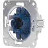 HEINRICH KOPP 507700003 Mecanismo conmutador para empotrar, aluminio, 250V, 10AX, IP20, bornes de tornillo, tapa y marco no incluidos