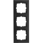KOPP HK07 PURE marco embellecedor 3 elementos, negro mate 407050004