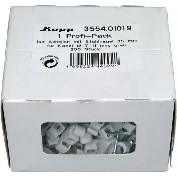 HEINRICH KOPP abrazaderas para cables, haz Ø 7-11 mm, gris, 200 uds. 355401019