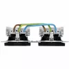 HEINRICH KOPP HK07 KombiQuick toma de corriente doble Schuko, empotrar, horizontal, negra 133750003
