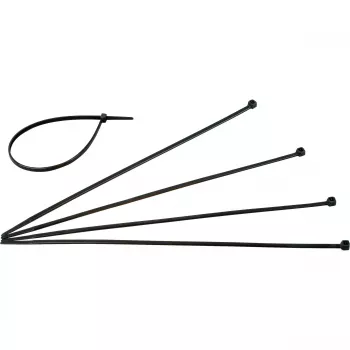 HEINRICH KOPP 328404090 bridas 300 mm x 4,8 mm negras resistentes a los rayos UV e intemperie pack de 50