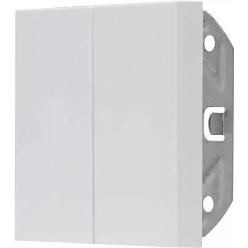 HEINRICH KOPP 490329007 toma de corriente doble Schuko de empotrar con tapa abatible, IP44, blanca