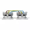 HEINRICH KOPP HK07 KombiQuick toma de corriente Schuko doble horizontal de empotrar, blanco puro (RAL 9010), con protección infantil, 16 A, 250 V, bornes de conexión rápida, termoplástico libre de halógenos 133829004