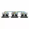 HEINRICH KOPP HK07 KombiQuick mecanismo de toma de corriente Schuko triple horizontal antracita 133315008
