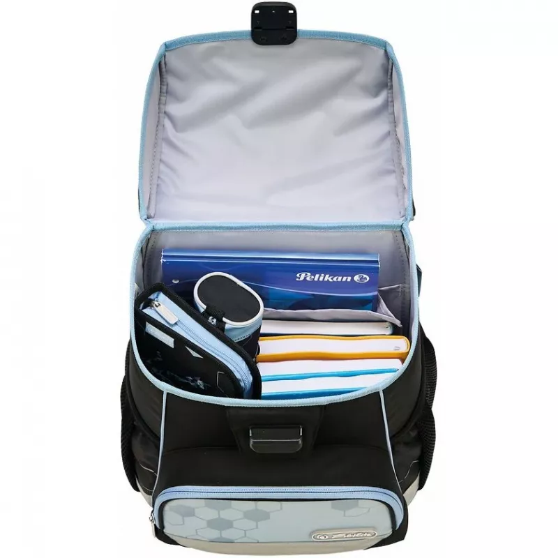 Herlitz Loop Mochila escolar 6-9 años con Cyber Soccer Robot