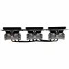 HEINRICH KOPP HK07 KombiQuick toma de corriente Schuko empotrable 3 tomas, horizontal, negra, 16 A, 250 V, IP20, bornes de tornillo, sin protección infantil 133350001