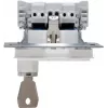 HEINRICH KOPP toma de corriente Schuko con tapa abatible, superficie, IP44, gris, 1 toma, 16 A, 250 V, serie Paris 951529001