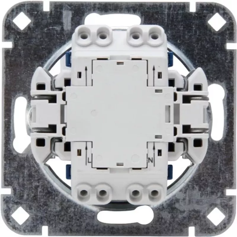 HEINRICH KOPP interruptor de superficie conmutador/desviador base, 250V, 10AX, IP20, aluminio 508600001