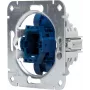 HEINRICH KOPP interruptor de presión empotrable, contacto conmutador, 250V 10AX, con lámpara de neón y borne de neutro, aluminio 508700004