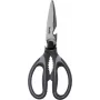 kwb 020721 Tijeras de uso doméstico, hojas de acero inoxidable, 210 mm, negro