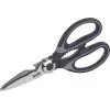 kwb 020721 Tijeras de uso doméstico, hojas de acero inoxidable, 210 mm, negro