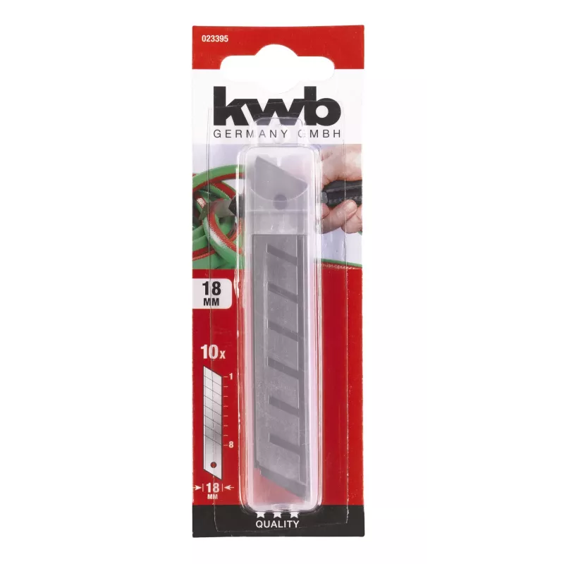 KWB 023395 Hojas de recambio 18 mm acero inoxidable, 10 uds.