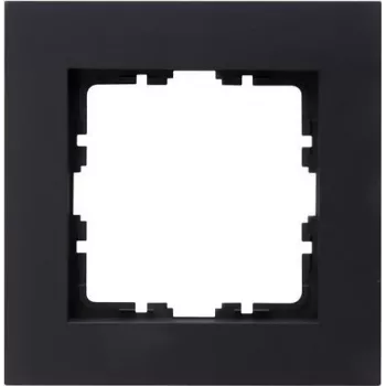 HEINRICH KOPP HK07 PURE Marco embellecedor 1 toma, antracita, 86x86x9,5mm, IP20, fijación por clip 406815004
