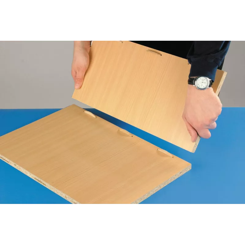kwb Tacos de madera 10 mm, 50 uds., haya, ranurados, DIN 68150 029110