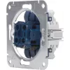 HEINRICH KOPP 508500008 Mecanismo de interruptor de persiana empotrable 250V 10A IP20 aluminio