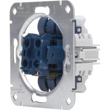 HEINRICH KOPP 507900009 Mecanismo pulsador para persiana enrollable empotrado, 250V, 10AX, IP20, aluminio