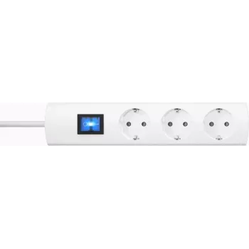 Kopp UNOversal Alargador para interiores 3 tomas Schuko 1,4 m blanco 232502006