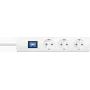Kopp UNOversal Alargador para interiores 3 tomas Schuko 1,4 m blanco 232502006