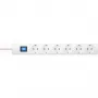 HEINRICH KOPP 232802005 Regleta de enchufes para interiores con 6 tomas Schuko, cable de 1,4 m, blanca