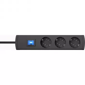 HEINRICH KOPP 233805009 Alargador Schuko 6 tomas para interiores, 1,4 m, negro
