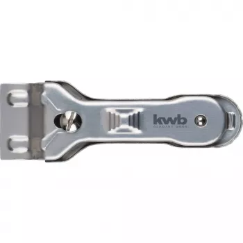 KWB 013810 Raspador plano con hoja de acero inoxidable y mango ergonómico de 2 componentes