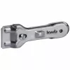 KWB 013810 Raspador plano con hoja de acero inoxidable y mango ergonómico de 2 componentes