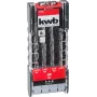 kwb 109145 Set de brocas espirales para piedra con punta de carburo, 8 piezas, 3-10 mm