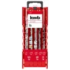 kwb 109154 Juego de brocas para hormigón, 9 piezas, 4/6/8 mm, con punta de carburo, DIN 8039