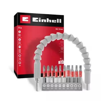 Einhell Juego de puntas y vasos de impacto 1/2 pulgadas 109283 (13 piezas)